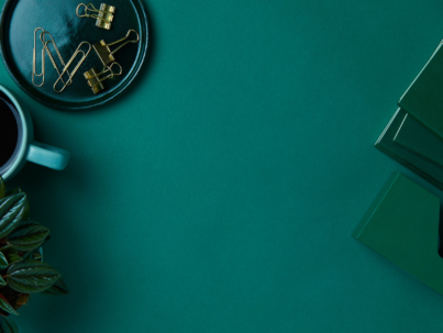 Emerald & Black Minimalist Simple Office Tables Desktop Wallpaper